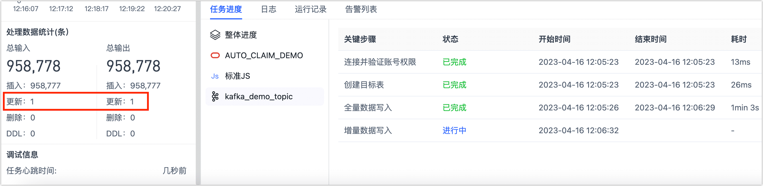 数据更新监控